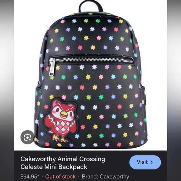 Rare Animal Crossing Celeste mini backpack - Picture 1 of 12